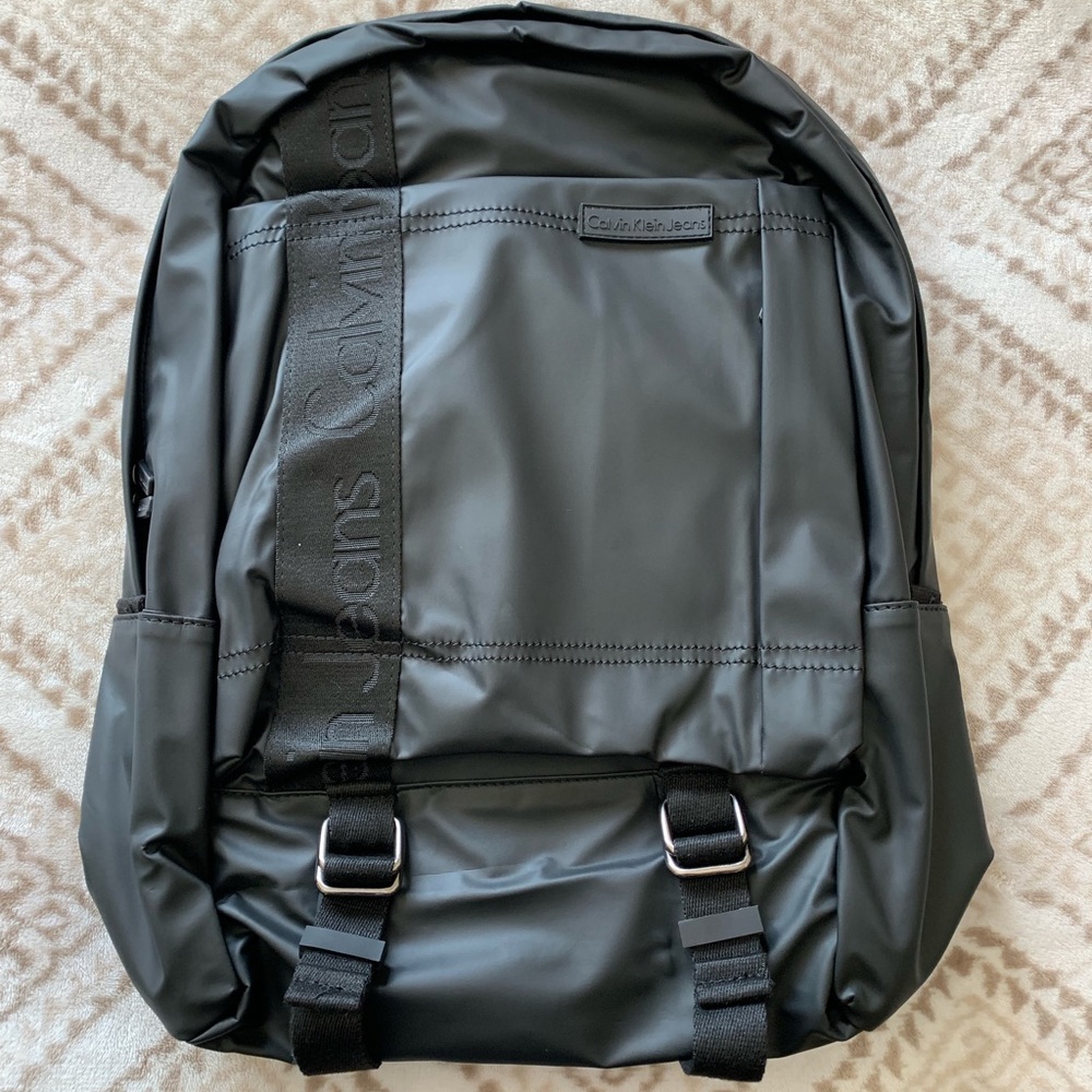 🎒Calvin Klein Jeans Black Leather backpack🎒